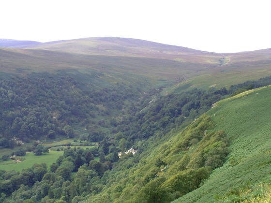A landscape with rolling hills